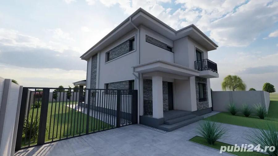 Casa Moderna P+1 , 4 dormitoare,3 bai , teren 420 mp- ViaCarmina - 1