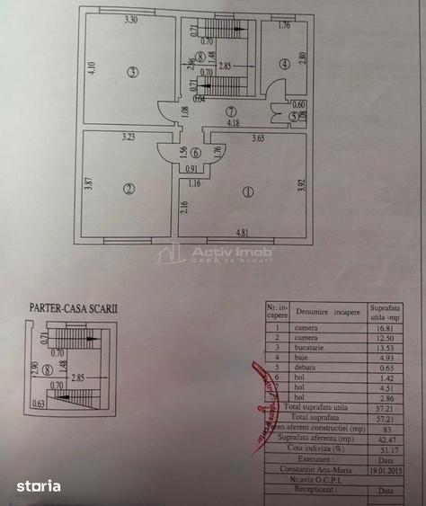 Apartament 2 cam 57mp in vila zona Bingo Otelul - 1