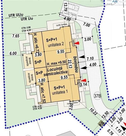 Teren cu  AUTORIZATIE DE CONSTRUIRE,1263 MP,  situat in cartierul Gruia! - 1