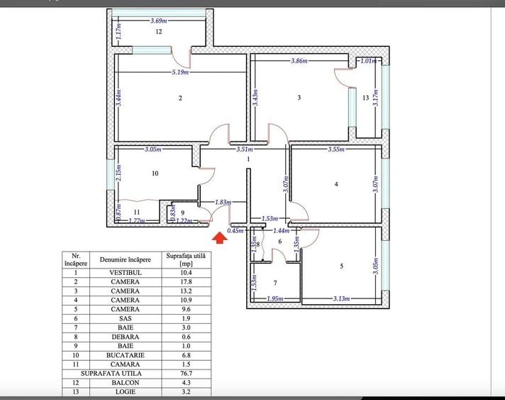Apartament 4 Camere-Piata Sudului - 1
