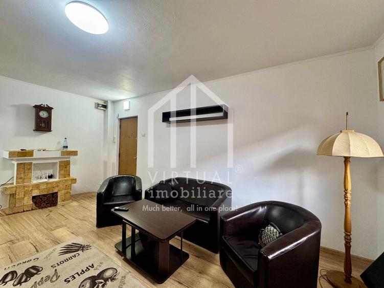 Apartament cu 3 camere semidecomandat, mobilat în Central