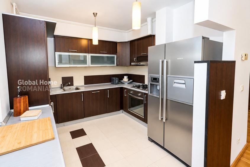 Apartament cu 5 camere decomandat, mobilat în Herăstrău