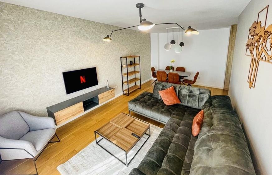 Apartament cu 2 camere semidecomandat, mobilat în Herăstrău