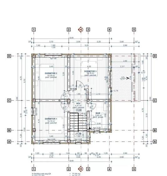Casă cu 4 camere cu Teren 401 Mp în Valea Lupului