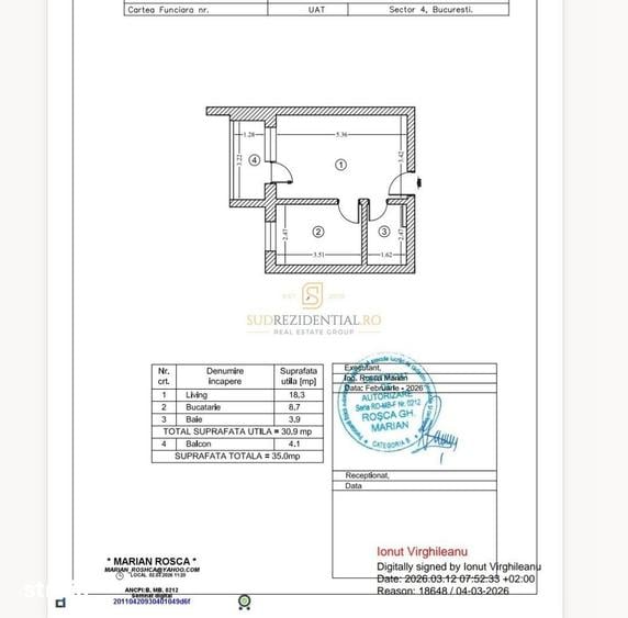 Garsoniera de inchirat, prima inchiriere, Cavar Postalionului,Sector 4 - 8