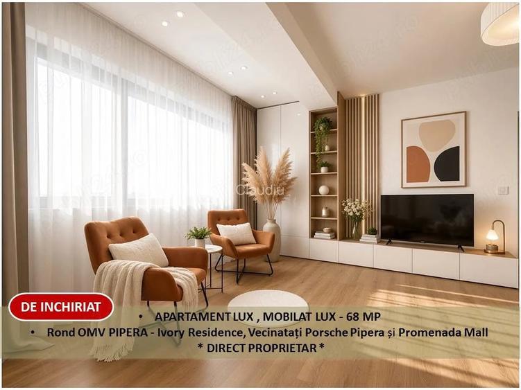 Apartament Lux-Premium Pipera Porsche I Rond OMV I Proprietar -COMISION 0%