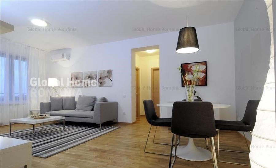 Apartament cu 3 camere semidecomandat, mobilat în Băneasa