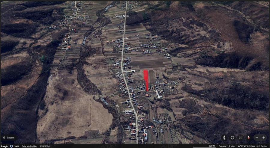 Teren de 4500 mp, în Priboieni