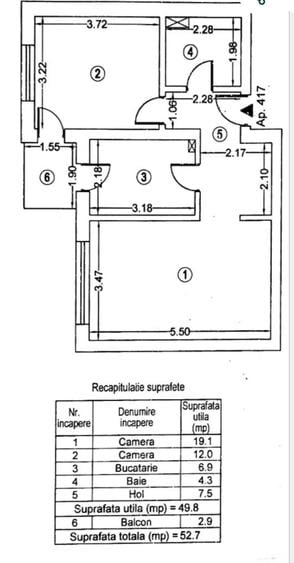 Apartament 2 camere de vanzare Grozavesti Regie Residence - 8