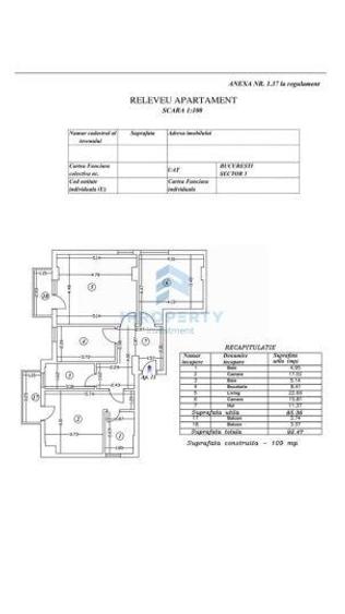 Apartament cu 3 camere în Sisești