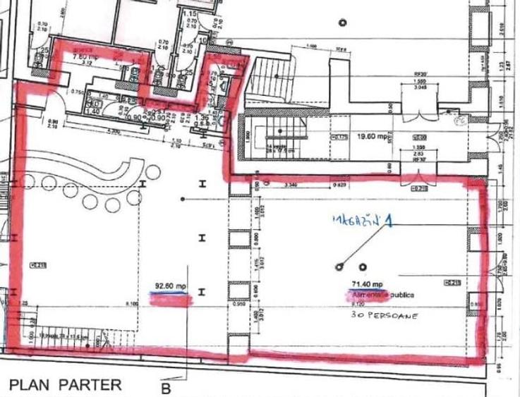 Spațiu comercial, de 242 mp, în Centrul Istoric