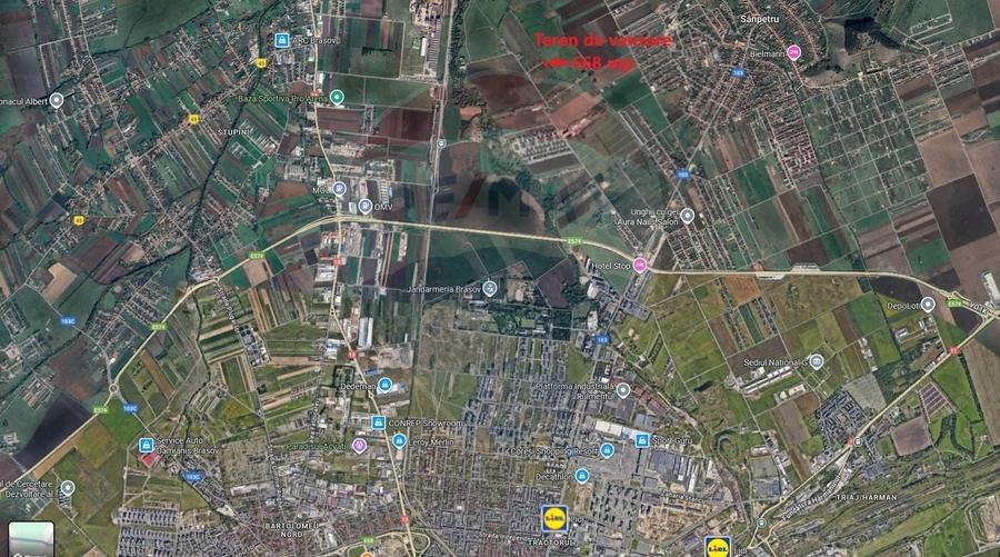 Teren intravilan de 668 mp, în Sânpetru