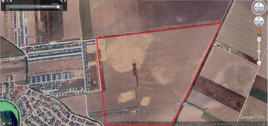 Teren Construcții intravilan de 8000 mp, în Tunari