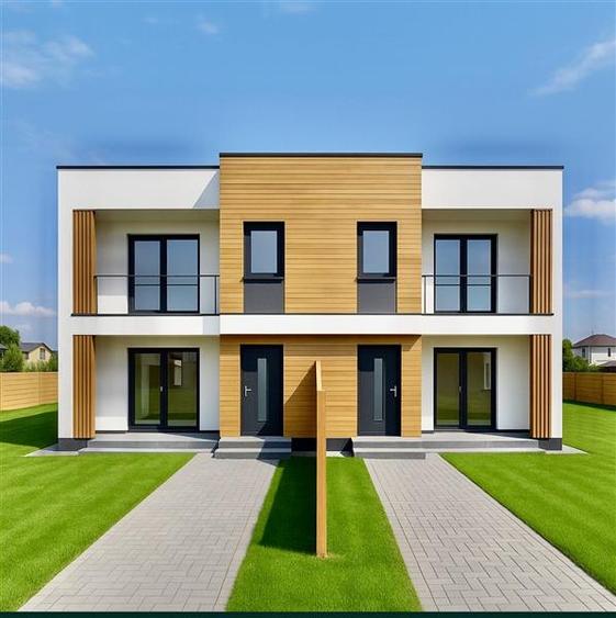 Duplex cu 3 camere cu Teren 200 Mp în Miroslava