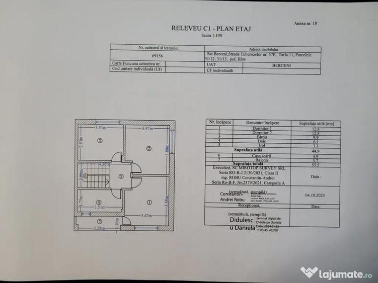 Casă cu 4 camere cu Teren 240 Mp în Berceni