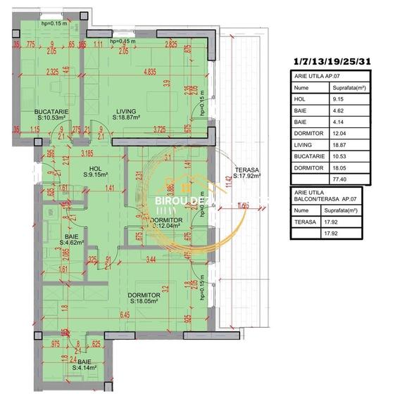 Apartament cu 3 camere decomandat în Theodor Pallady