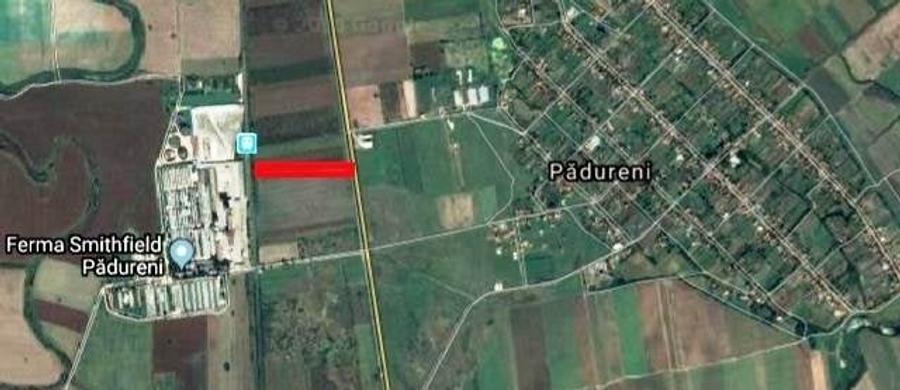 Teren Construcții intravilan de 30000 mp, în Pădureni (Jebel)