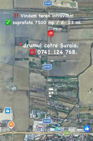 Teren Construcții intravilan de 7500 mp, în Est
