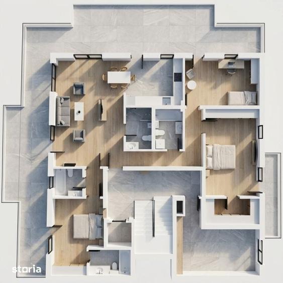 Apartament cu 4 camere în Iris