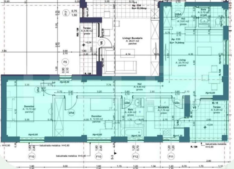 OFERTA-Apartament 3 camere 75 mp bloc nou zona Lipovei- Loc de parcare inclus - 4