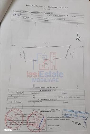 Vladiceni TEREN 1480mp la numai 200m de str Trei Fantani asfalt si uti - 2