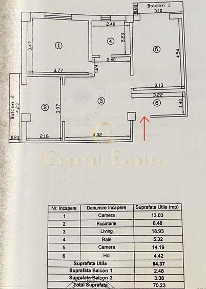 Vânzare apartament modern cu 3 camere | 70 m.p  | 2 parcări incluse - 18