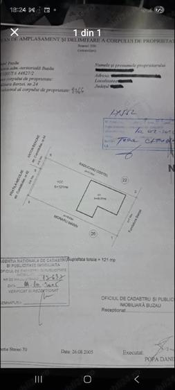 Teren de 121 mp, în Central