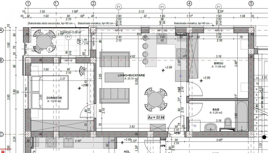 Apartament cu 3 camere în Exterior Vest
