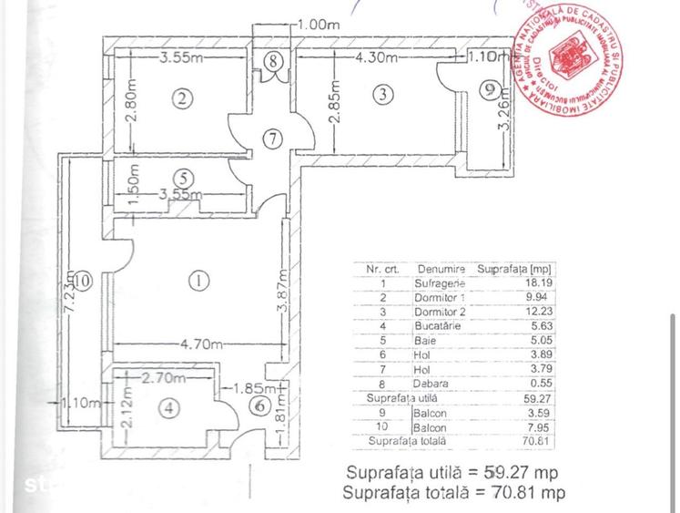 Apartament 3 camere mobilat complet metrou Tudor Vladimirescu - 14