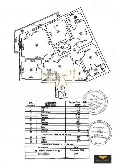 Apartament cu 4 camere decomandat, mobilat în Universitate