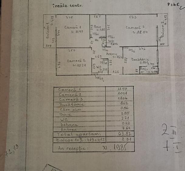 Apartament cu 3 camere semidecomandat, mobilat în Între Lacuri