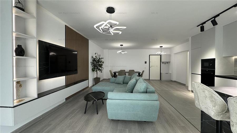 Apartament cu 3 camere decomandat, mobilat în Tractorul
