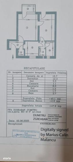 Apartament cu 2 camere semidecomandat în Războieni