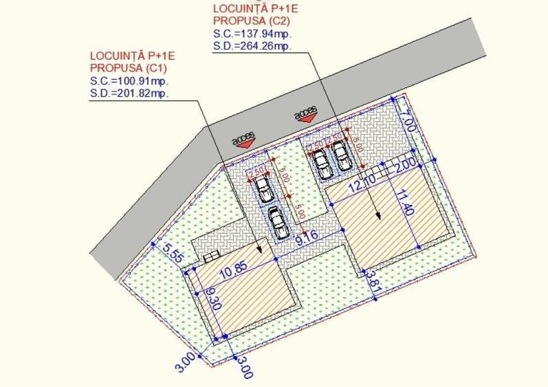 Casă individuală cu 5 camere cu Canalizare în Albota