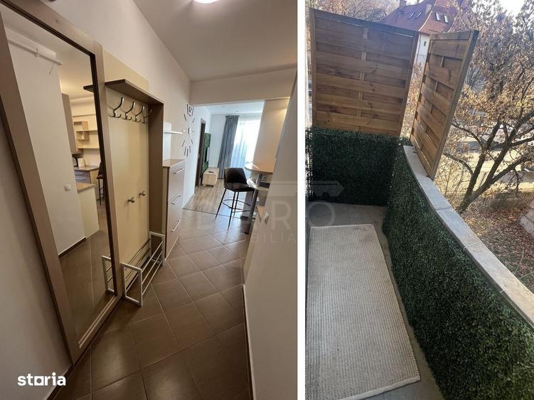Apartament cu 2 camere, mobilat în Cornișa