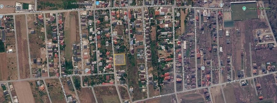Teren Construcții intravilan de 1924 mp, în Brănești