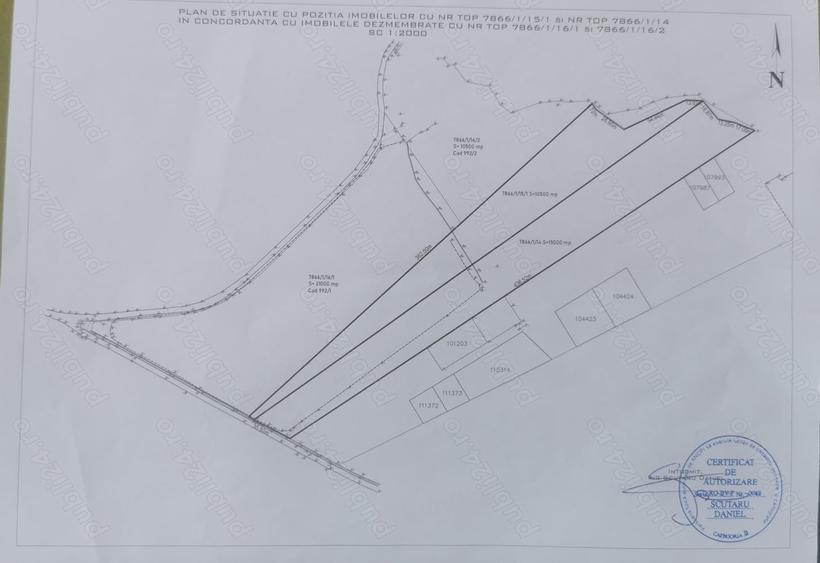 Teren de 25500 mp, în Cheile Râșnoavei