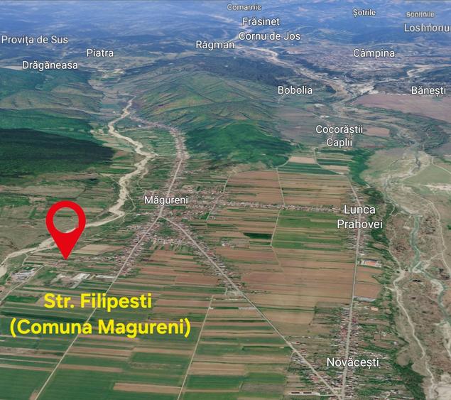 Teren de 2551 mp, în Măgureni