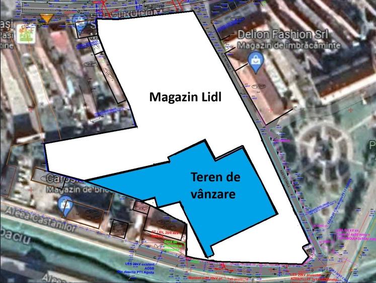 Teren Construcții intravilan de 3634 mp, în Central