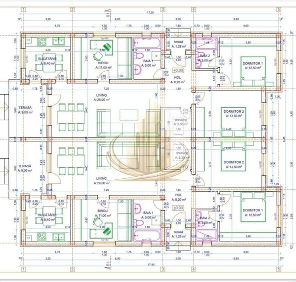 Duplex cu 4 camere cu Canalizare în Sânandrei