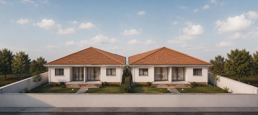 Duplex cu 4 camere cu Canalizare în Moșnița Nouă