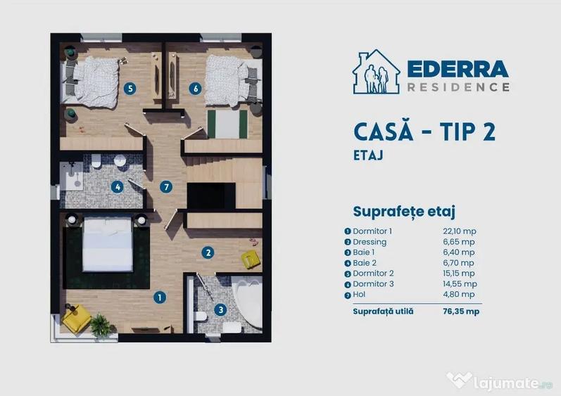Apartament cu 5 camere în Dobroești