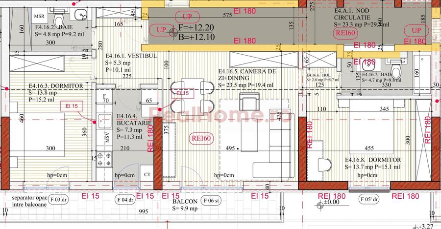 Apartament cu 3 camere în 1 Decembrie 1918