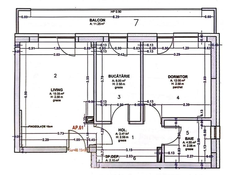 Apartament cu 2 camere decomandat în Nord