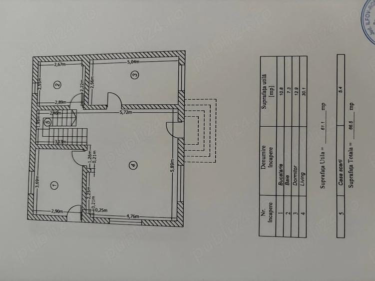 Casă cu 5 camere cu Teren 241 Mp în 1 Decembrie