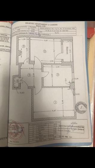 Apartament cu 2 camere decomandat în Central