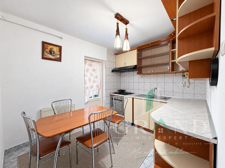 Apartament cu 2 camere semidecomandat, mobilat în Mărăști