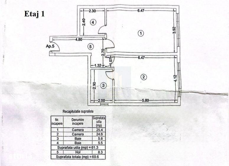 Apartament 5 camere triplex cu curte de vanzare *metrou Crangasi* - 6