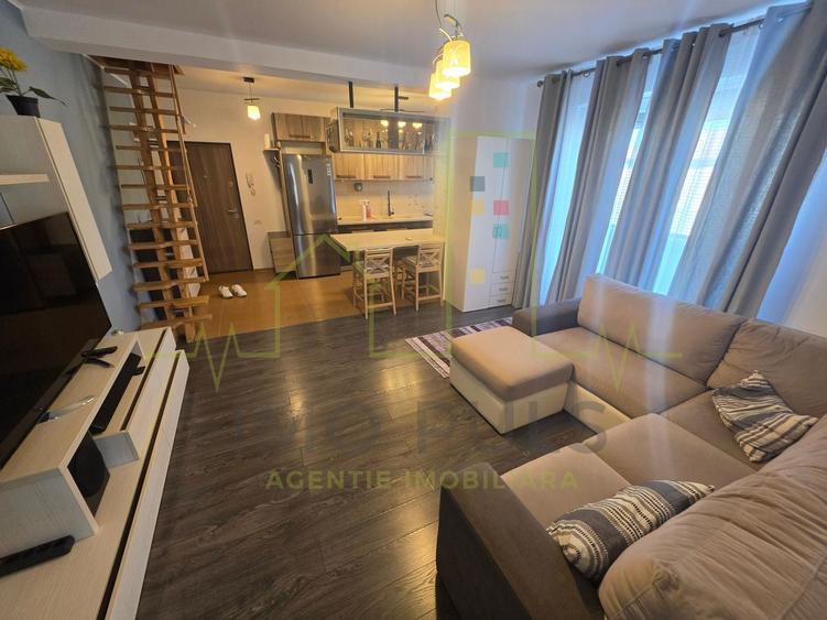 Apartament cu 2 camere semidecomandat, mobilat în Girocului