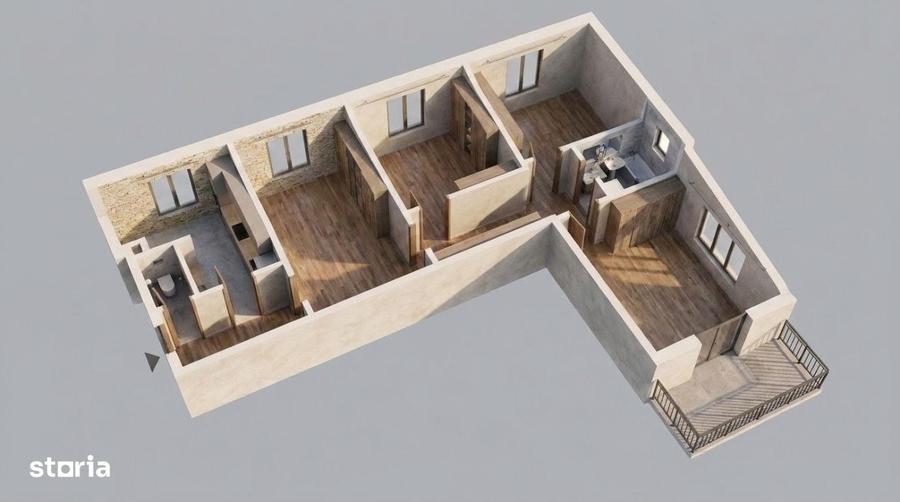 Apartament cu 4 camere în Tăbăcărie